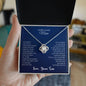 To My Lovely Mom | Thank You - Love Knot Necklace