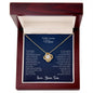To My Lovely Mom | Thank You - Love Knot Necklace