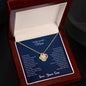 To My Lovely Mom | Thank You - Love Knot Necklace