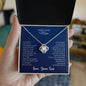 To My Lovely Mom | Thank You - Love Knot Necklace